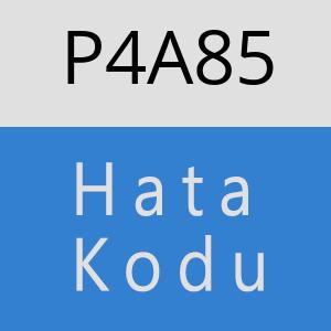 P4A85 hatasi