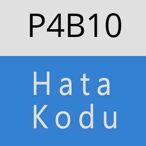 P4B10 hatasi