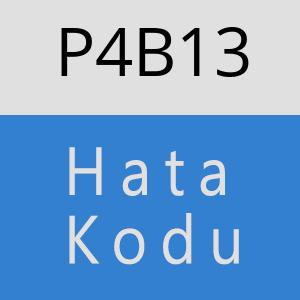 P4B13 hatasi