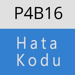 P4B16 hatasi