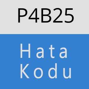 P4B25 hatasi