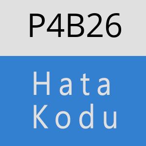 P4B26 hatasi