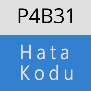 P4B31 hatasi