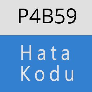 P4B59 hatasi