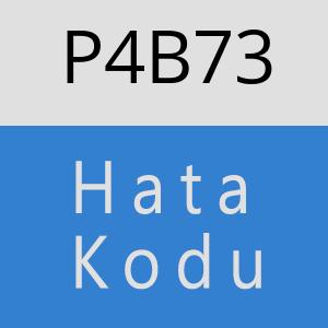 P4B73 hatasi