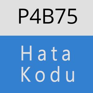 P4B75 hatasi