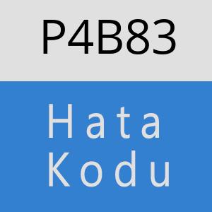 P4B83 hatasi