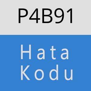 P4B91 hatasi