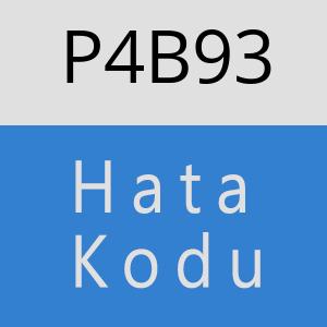 P4B93 hatasi