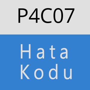 P4C07 hatasi