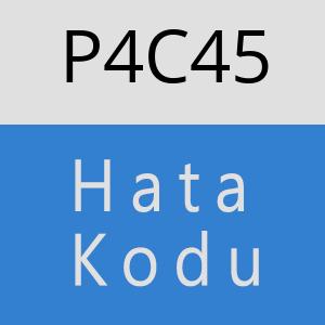 P4C45 hatasi