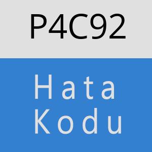 P4C92 hatasi