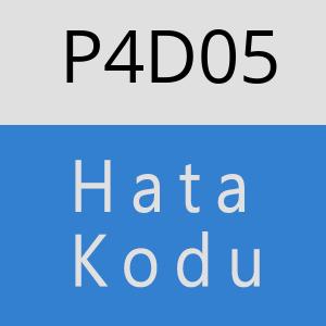 P4D05 hatasi