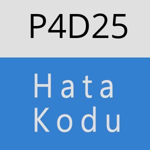 P4D25 hatasi