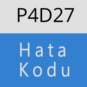 P4D27 hatasi