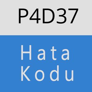 P4D37 hatasi