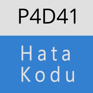 P4D41 hatasi