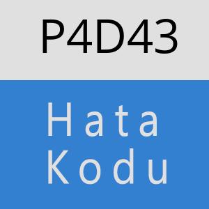 P4D43 hatasi