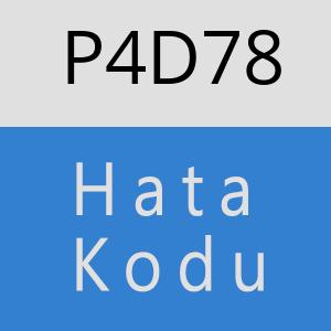 P4D78 hatasi