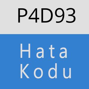 P4D93 hatasi