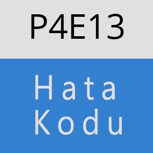 P4E13 hatasi