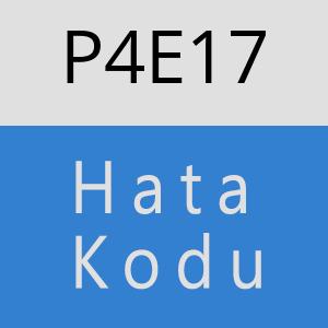 P4E17 hatasi