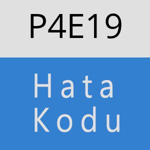 P4E19 hatasi