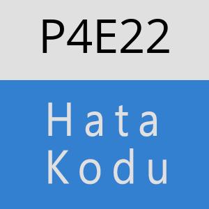 P4E22 hatasi