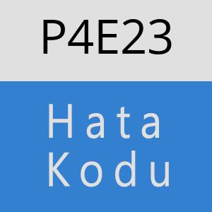 P4E23 hatasi