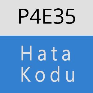 P4E35 hatasi