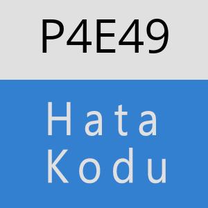 P4E49 hatasi