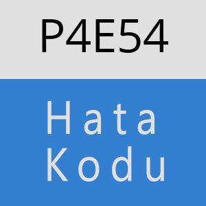 P4E54 hatasi