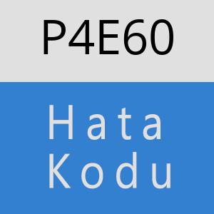 P4E60 hatasi