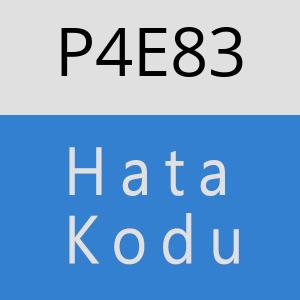 P4E83 hatasi