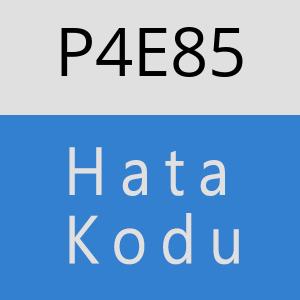 P4E85 hatasi