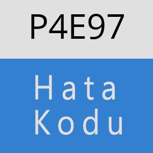 P4E97 hatasi