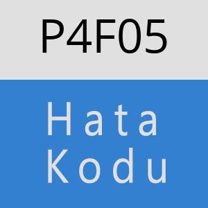 P4F05 hatasi