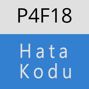 P4F18 hatasi