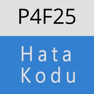 P4F25 hatasi