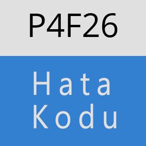 P4F26 hatasi