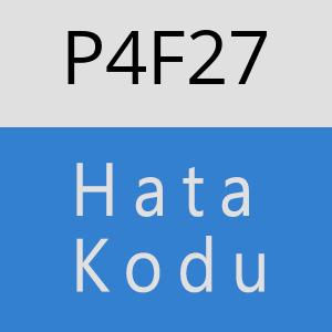 P4F27 hatasi