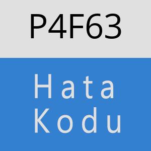 P4F63 hatasi