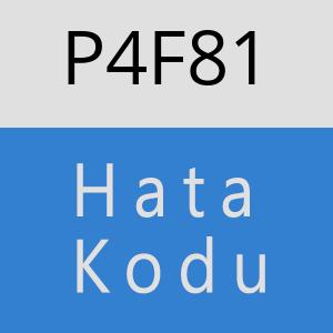 P4F81 hatasi