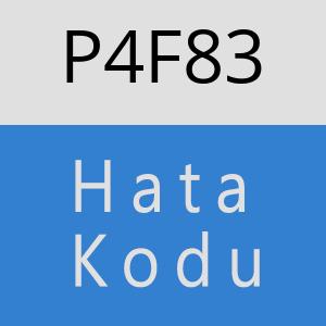 P4F83 hatasi