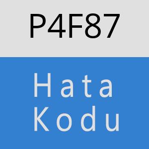 P4F87 hatasi