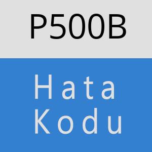 P500B hatasi