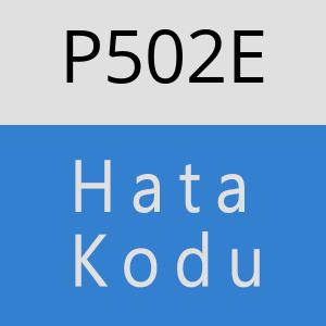 P502E hatasi