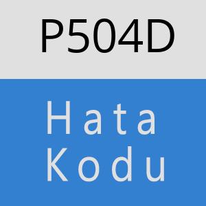 P504D hatasi