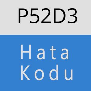 P52D3 hatasi