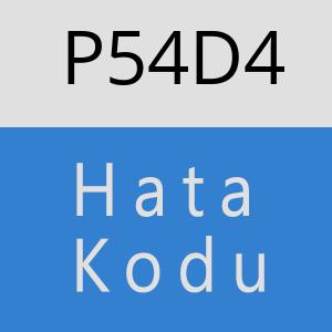 P54D4 hatasi